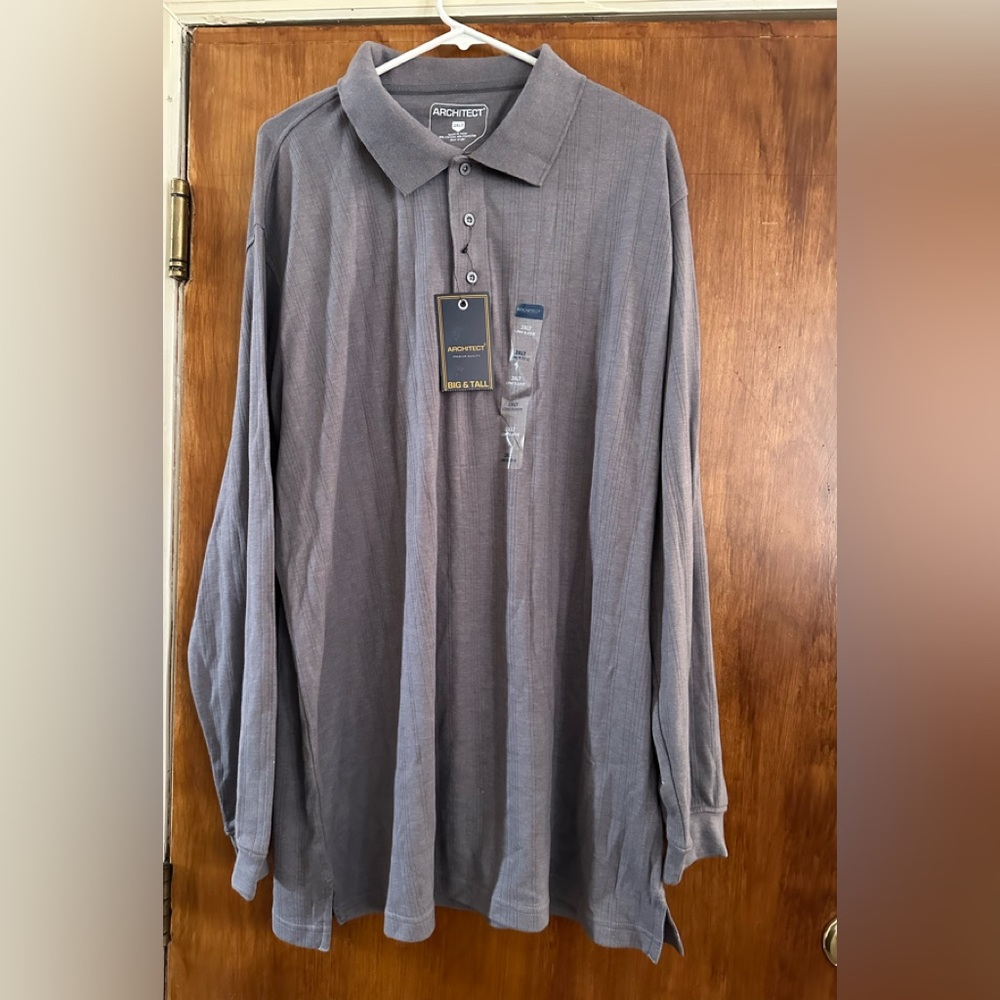 Brand New Men’s 2XLT long sleeve polo